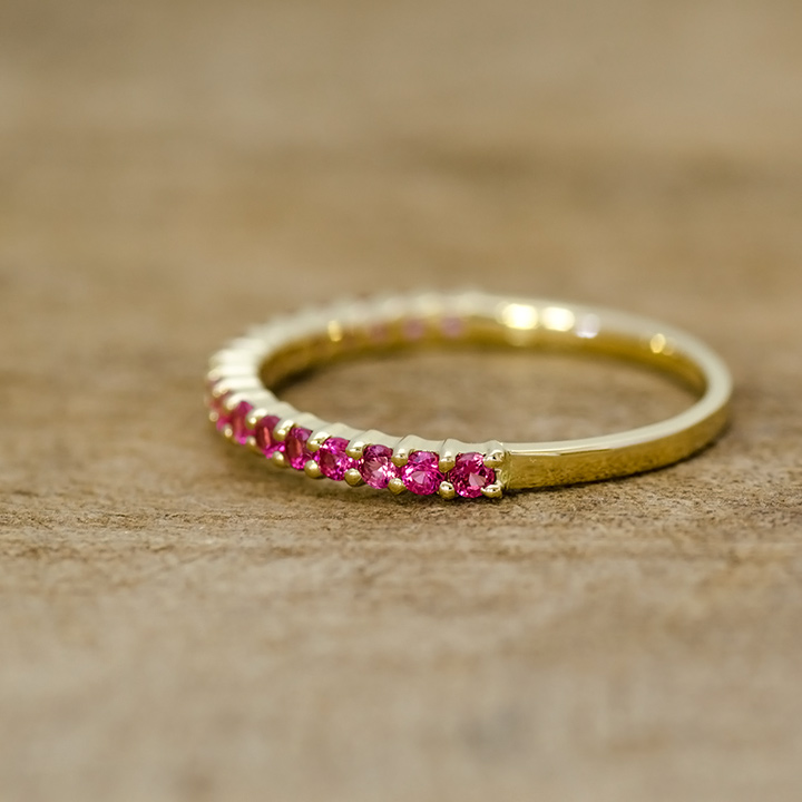 umu -アム- FINE JEWELRY STUIDIOK18 ピンクスピネル エタニティリング 「fila」rg1171_4.jpg