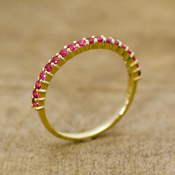 umu -アム- FINE JEWELRY STUIDIOK18 ピンクスピネル エタニティリング 「fila」rg1171_6.jpg