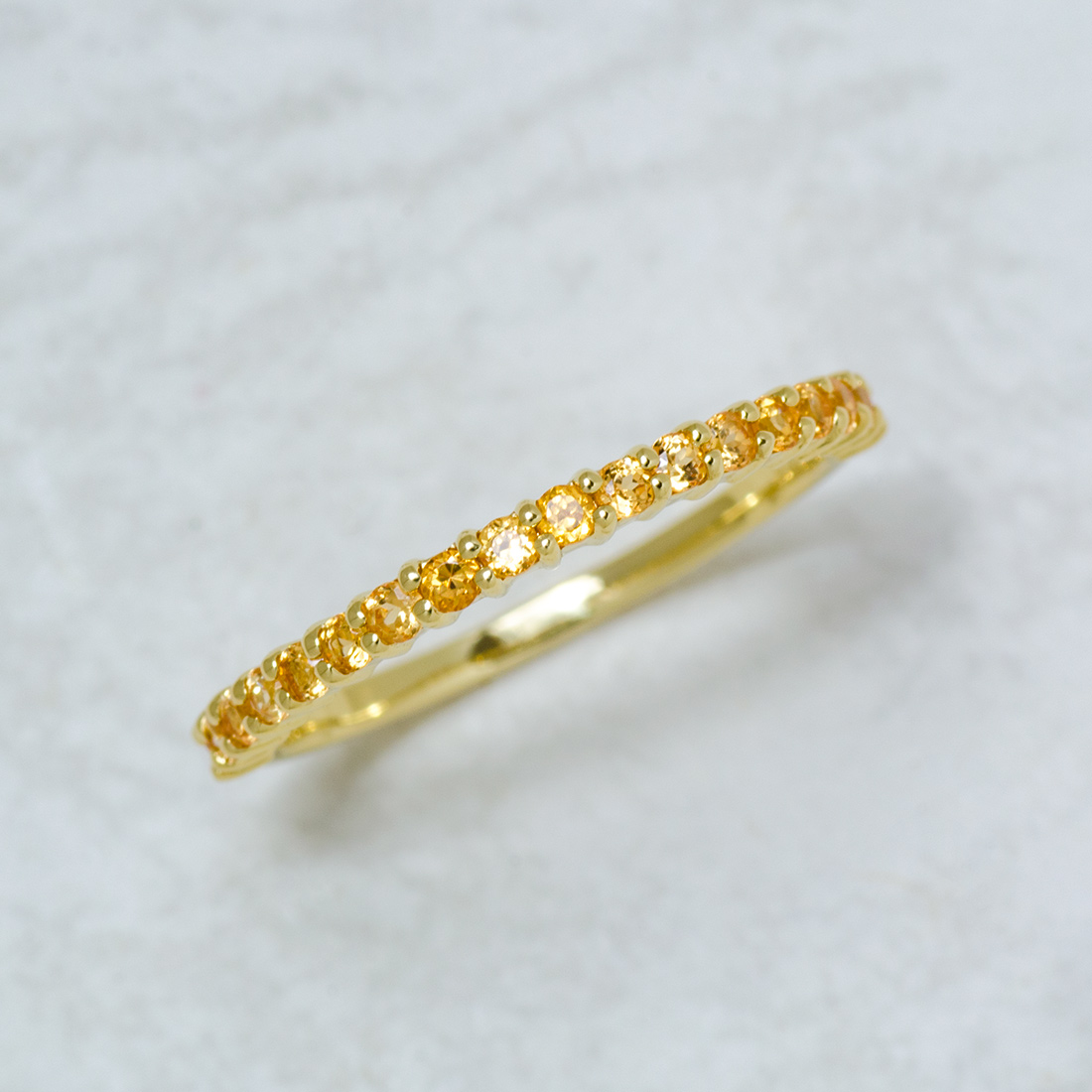 umu -アム- FINE JEWELRY STUIDIOK18 グロッシュラーライトガーネット エタニティリング「fila」rg1180_kanban2.jpg