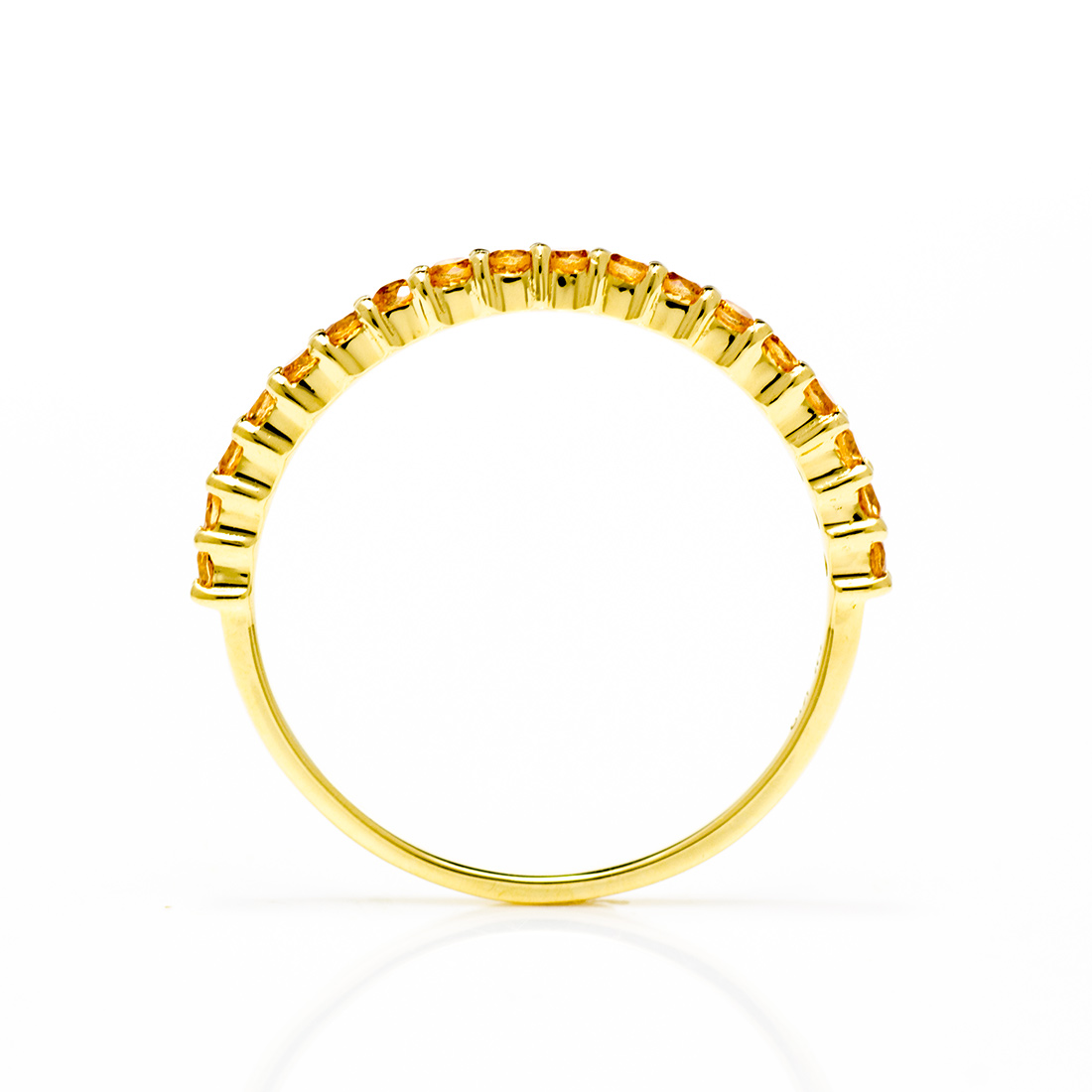 K18 グロッシュラーライトガーネット エタニティリング「fila