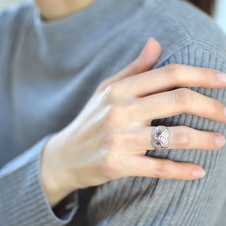 umu -アム- FINE JEWELRY STUIDIOルビー フクロウ リングrg1191_i3.jpg