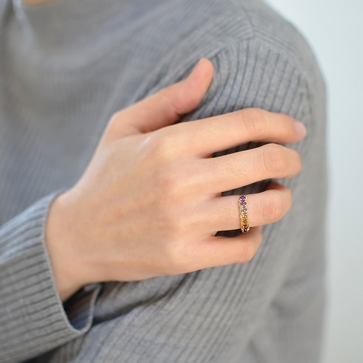 umu -アム- FINE JEWELRY STUIDIOK18 アミュレット リングrg1195_i3.jpg