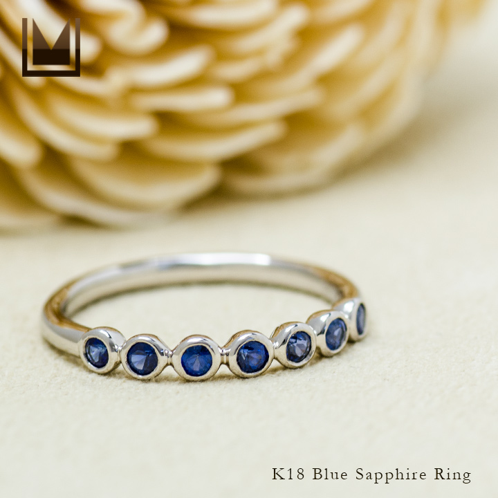 umu -アム- FINE JEWELRY STUIDIOK18 ブルーサファイア リング 「ponte」rg1204_1.jpg