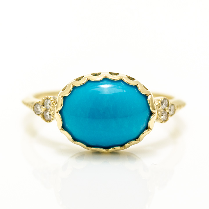 umu -アム- FINE JEWELRY STUIDIOK10 ターコイズ ダイヤモンド リングrg1205_m.jpg