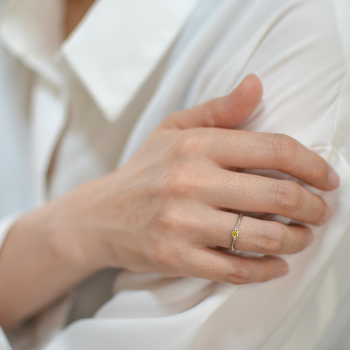 umu -アム- FINE JEWELRY STUIDIOイエローサファイア ダイヤモンド リングrg1214_i3.jpg