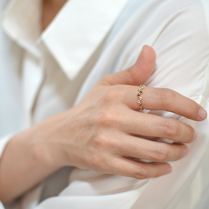 umu -アム- FINE JEWELRY STUIDIOカラーチェンジガーネット ダイヤモンド リング 「stellato」rg1215_i3.jpg