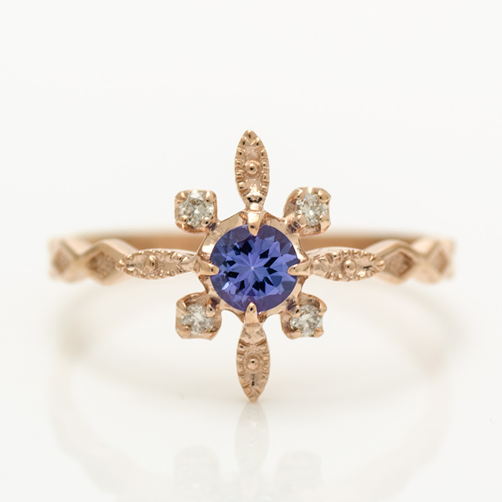 umu -アム- FINE JEWELRY STUIDIOK10 タンザナイト ダイヤモンド リング 「solare」rg1217_m.jpg