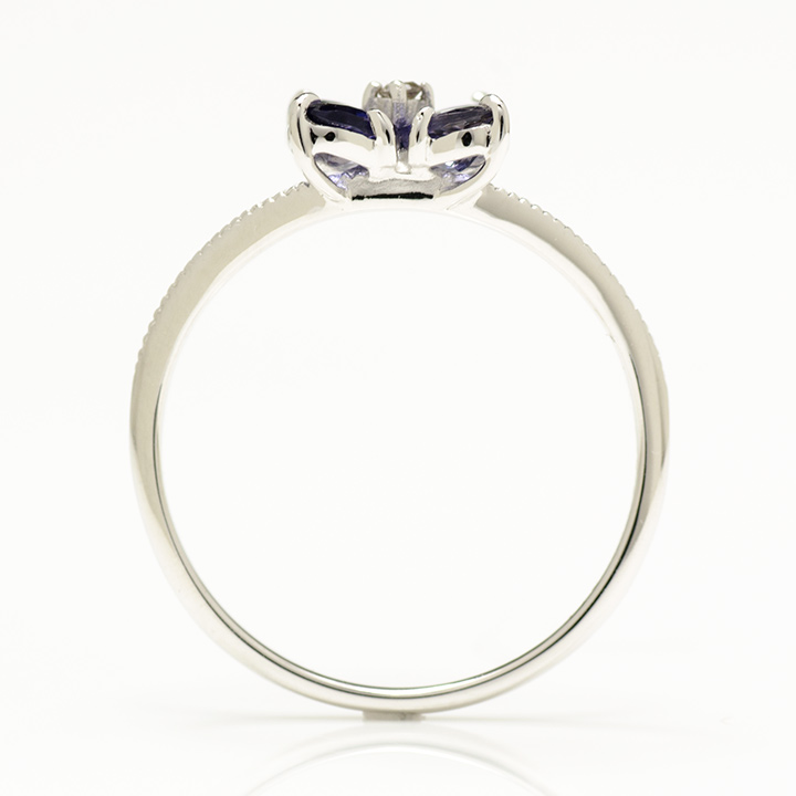 umu -アム- FINE JEWELRY STUIDIOK10 アイオライト ダイヤモンド リング 「ghirlanda」rg1218_s.jpg