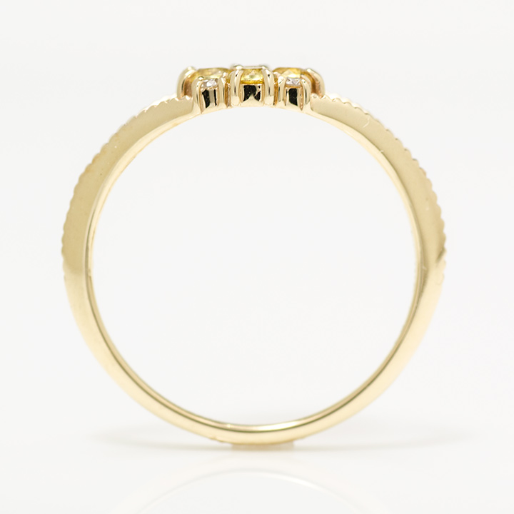 umu -アム- FINE JEWELRY STUIDIOK10 イエローサファイア ダイヤモンド リング 「bouquet」rg1219_s.jpg