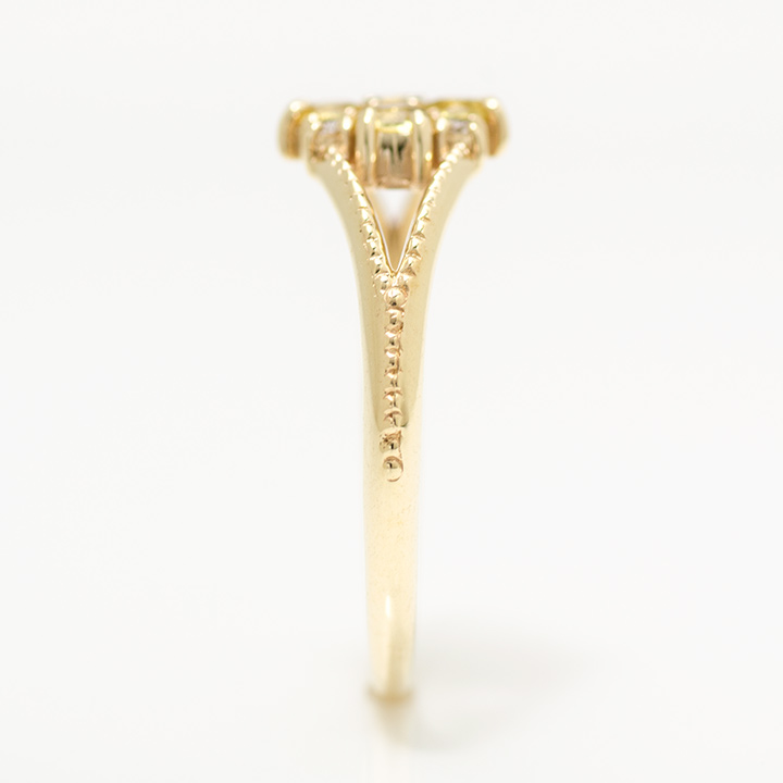 umu -アム- FINE JEWELRY STUIDIOK10 イエローサファイア ダイヤモンド リング 「bouquet」rg1219_y.jpg