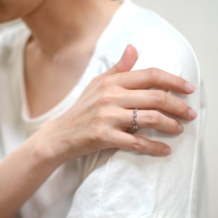 umu -アム- FINE JEWELRY STUIDIOロードクロサイト ダイヤモンド リングrg1221_i3.jpg