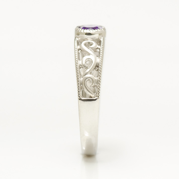 umu -アム- FINE JEWELRY STUIDIOK10 アメシスト アイビーモチーフ リング 「berso」rg1223_y.jpg