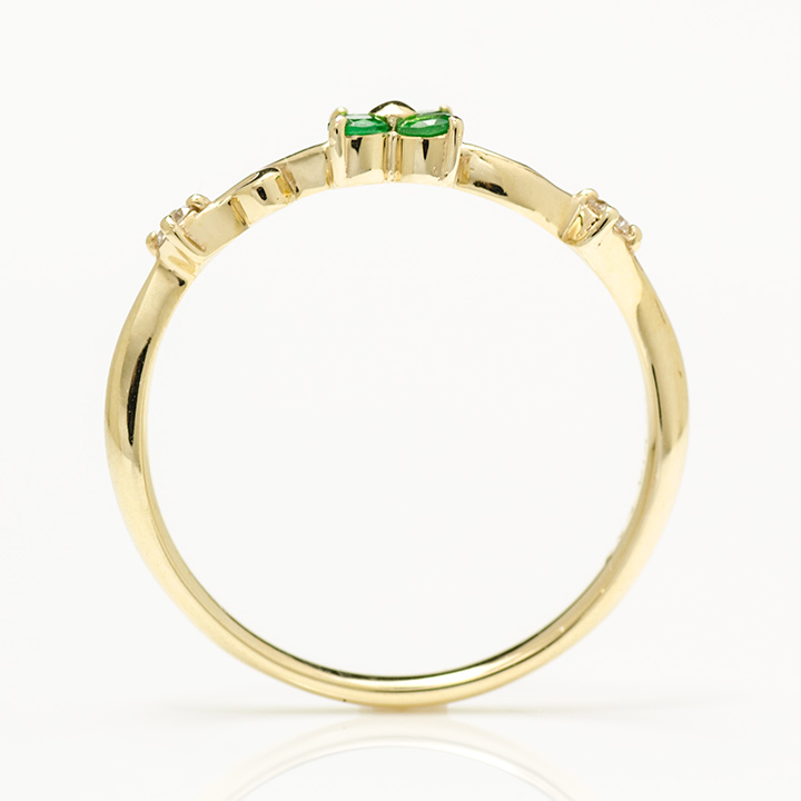 umu -アム- FINE JEWELRY STUIDIOグリーンガーネット ダイヤモンド フラワー リングrg1229_s.jpg