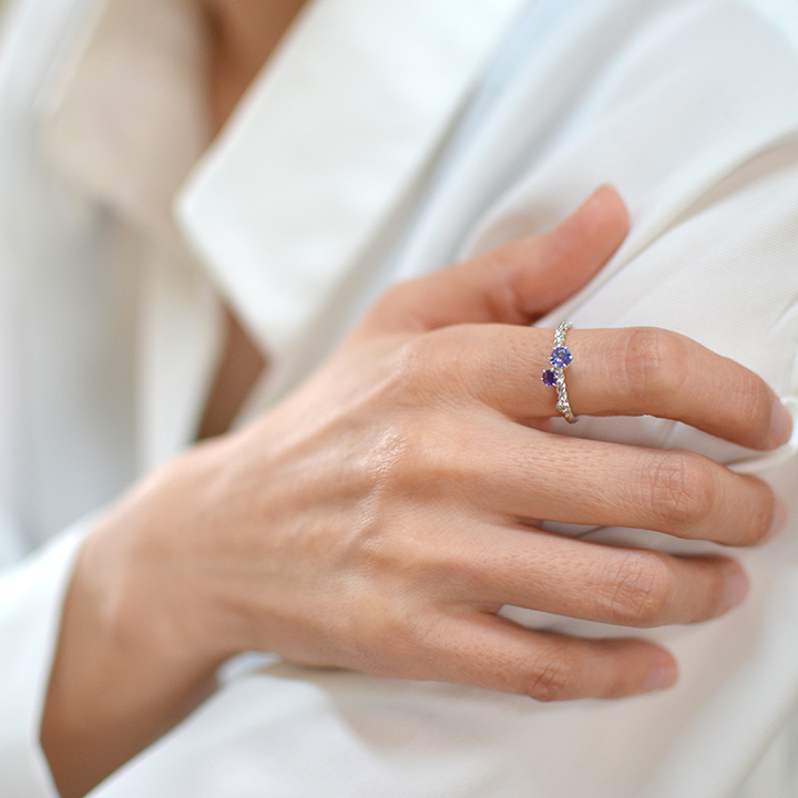 umu -アム- FINE JEWELRY STUIDIOK18 グレイスフルカラー ダイヤモンド リング 「galassia」rg1234_i3.jpg