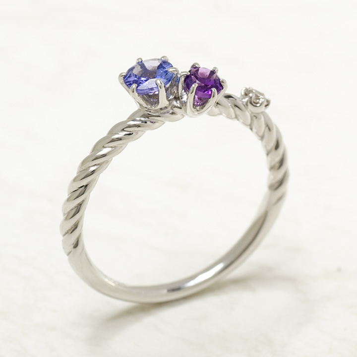 umu -アム- FINE JEWELRY STUIDIOK18 グレイスフルカラー ダイヤモンド リング 「galassia」rg1234_kanban2.jpg
