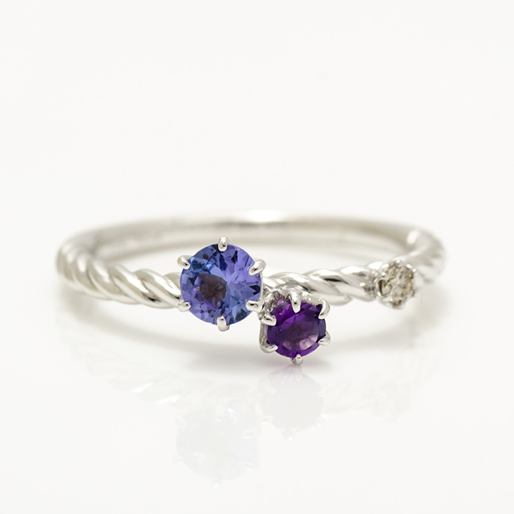 umu -アム- FINE JEWELRY STUIDIOK18 グレイスフルカラー ダイヤモンド リング 「galassia」rg1234_m.jpg