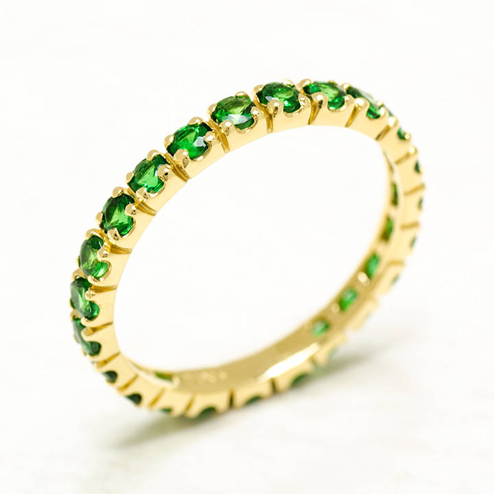 umu -アム- FINE JEWELRY STUIDIOグリーンガーネット フルエタニティリングrg1235_kanban2.jpg