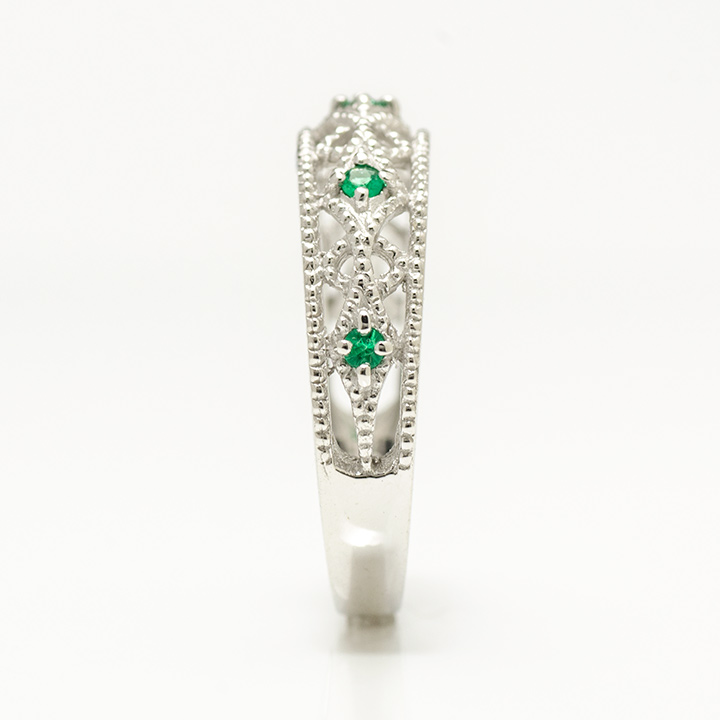 umu -アム- FINE JEWELRY STUIDIOK18 エメラルド リング 「cortile」rg1238_y.jpg