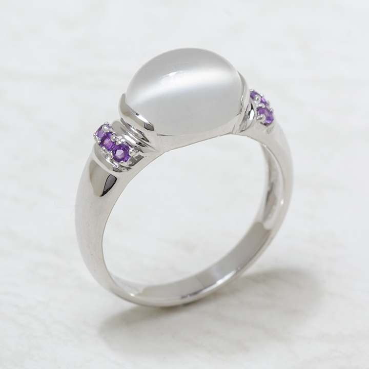 umu -アム- FINE JEWELRY STUIDIOムーンストーン アメシスト リングrg1242_kanban2.jpg