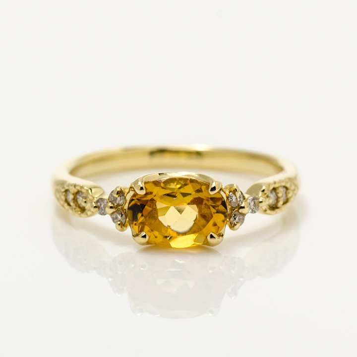 umu -アム- FINE JEWELRY STUIDIOK18 シトリン ダイヤモンド リング 「amanza」rg1244_m.jpg