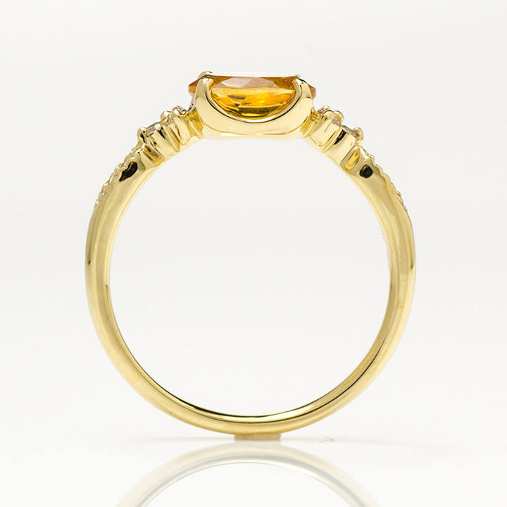 umu -アム- FINE JEWELRY STUIDIOK18 シトリン ダイヤモンド リング 「amanza」rg1244_s.jpg