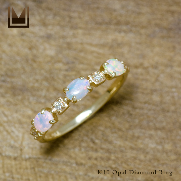 umu -アム- FINE JEWELRY STUIDIOK10 オパール ダイヤモンド リング 「purezza」rg1245_1.jpg