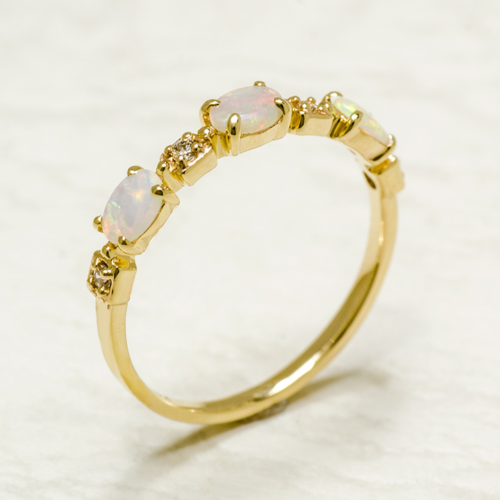 umu -アム- FINE JEWELRY STUIDIOK10 オパール ダイヤモンド リング 「purezza」rg1245_kanban2.jpg