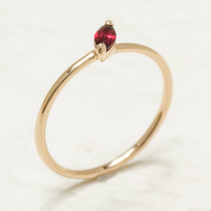 umu -アム- FINE JEWELRY STUIDIOK18 マーキス レッドスピネル リング 「minuto」rg1246_kanban2.jpg