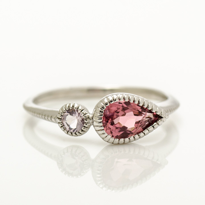 umu -アム- FINE JEWELRY STUIDIOK18 ピンクトルマリン モルガナイト リング 「pianto」rg1262_m.jpg