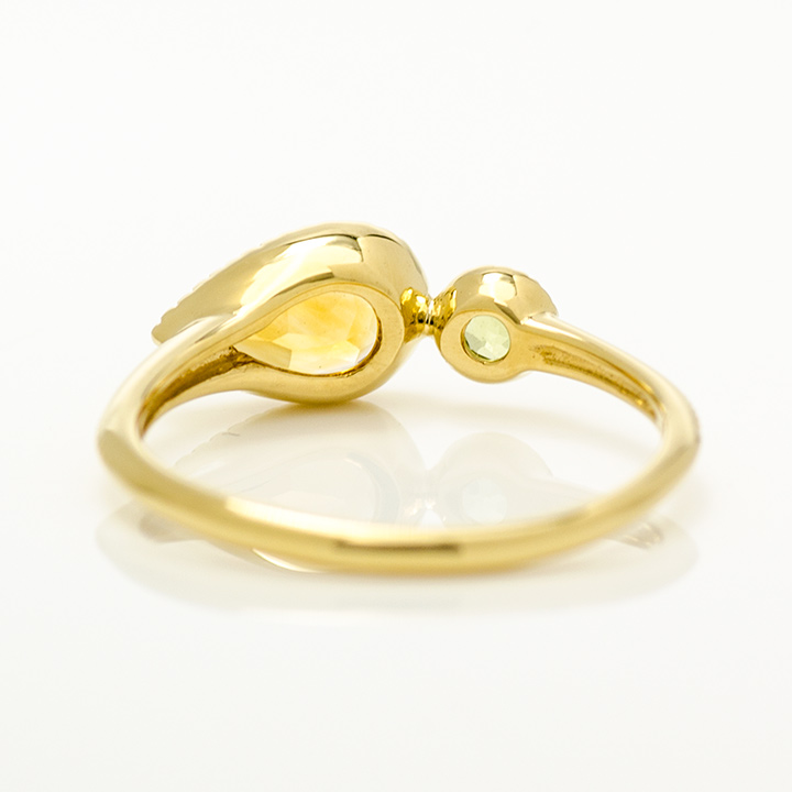 umu -アム- FINE JEWELRY STUIDIOK18 シトリン ペリドット リング 「pianto」rg1263_u.jpg