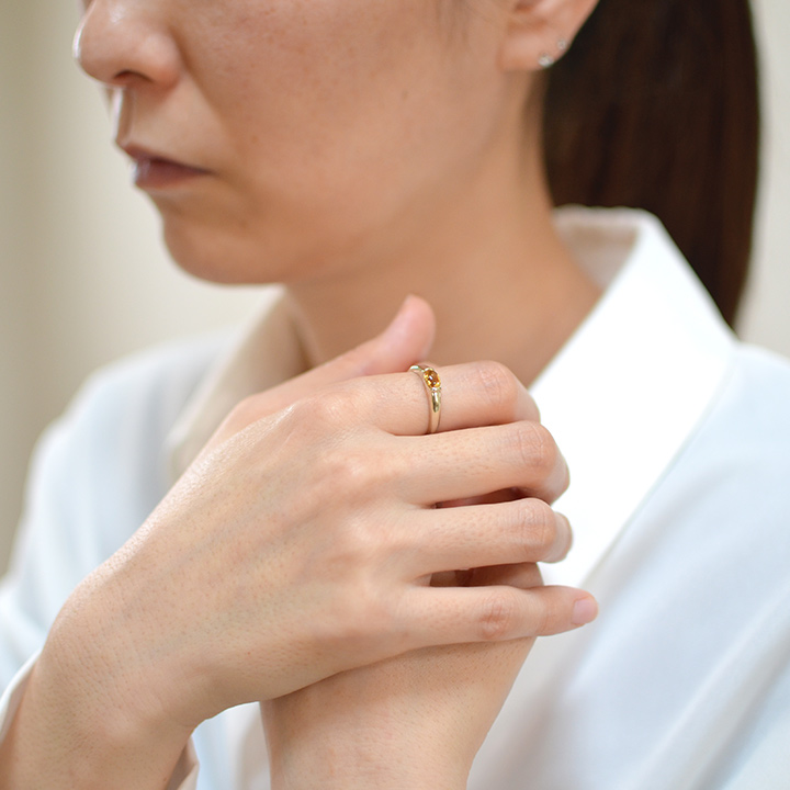 umu -アム- FINE JEWELRY STUIDIOK10 シトリン リングrg1268_i2.jpg
