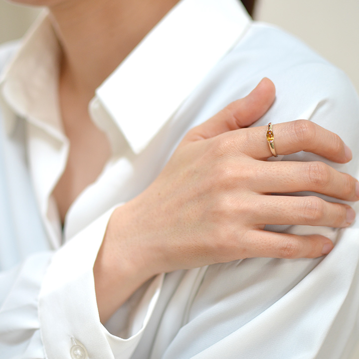 umu -アム- FINE JEWELRY STUIDIOK10 シトリン リングrg1268_i3.jpg