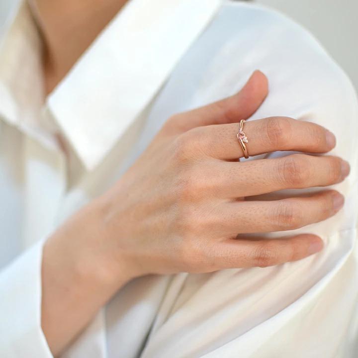 umu -アム- FINE JEWELRY STUIDIOピンクトルマリン ダイヤモンド リングrg1272_i3.jpg