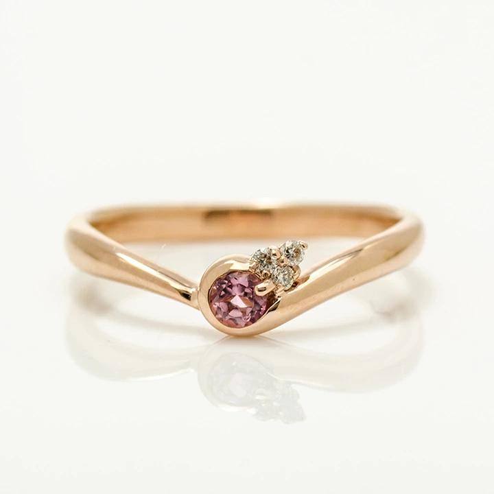 umu -アム- FINE JEWELRY STUIDIOピンクトルマリン ダイヤモンド リングrg1272_m.jpg