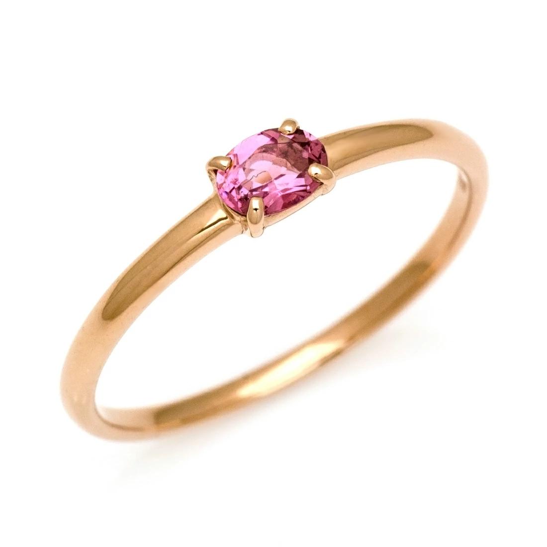 K18 ピンクトルマリン リング 「snello」[商品番号:RG1276] | umu