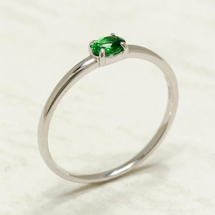 umu -アム- FINE JEWELRY STUIDIOグリーンガーネット リング 「snello」rg1277_kanban2.jpg