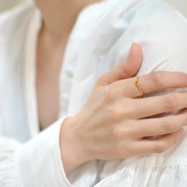 umu -アム- FINE JEWELRY STUIDIOシトリン リング 「snello」rg1278_i3.jpg