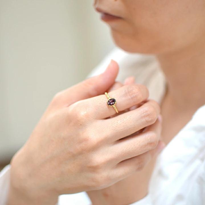 umu -アム- FINE JEWELRY STUIDIOK18 カラーチェンジガーネット リング 「fresco」rg1281_i2.jpg