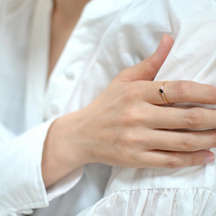 umu -アム- FINE JEWELRY STUIDIOマーキス グリーントルマリン リング 「minuto」rg1282_i3.jpg