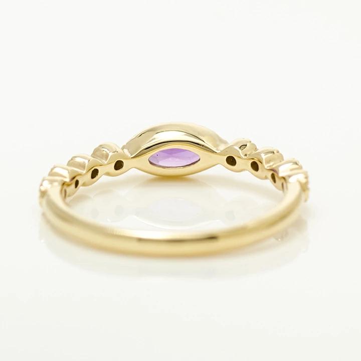 umu -アム- FINE JEWELRY STUIDIOK10 マーキス アメシスト ダイヤモンド リングrg1284_u.jpg