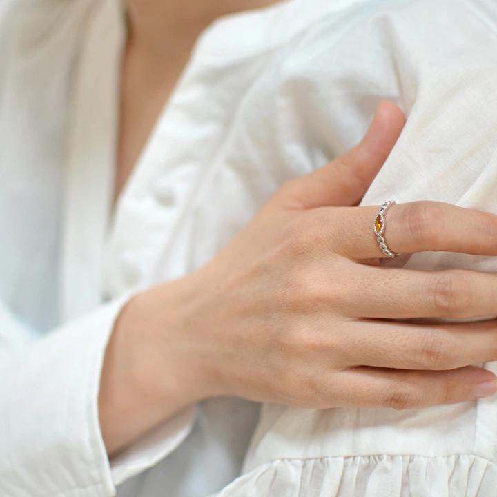 umu -アム- FINE JEWELRY STUIDIOマーキス シトリン ダイヤモンド リングrg1285_i3.jpg