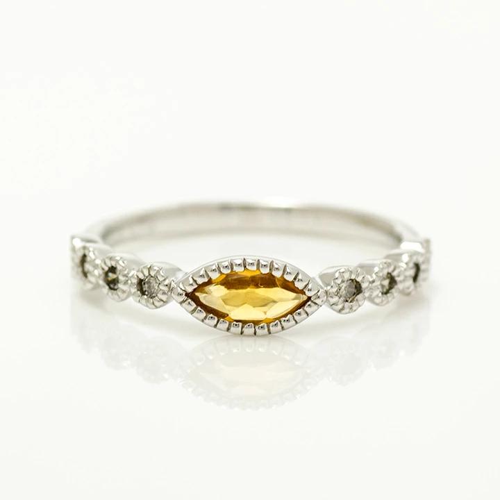 umu -アム- FINE JEWELRY STUIDIOマーキス シトリン ダイヤモンド リングrg1285_m.jpg