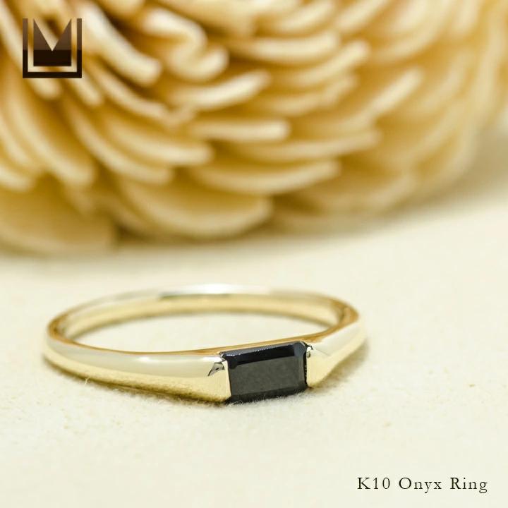 umu -アム- FINE JEWELRY STUIDIOK10 オニキス リング 「cheto」rg1286_1.jpg