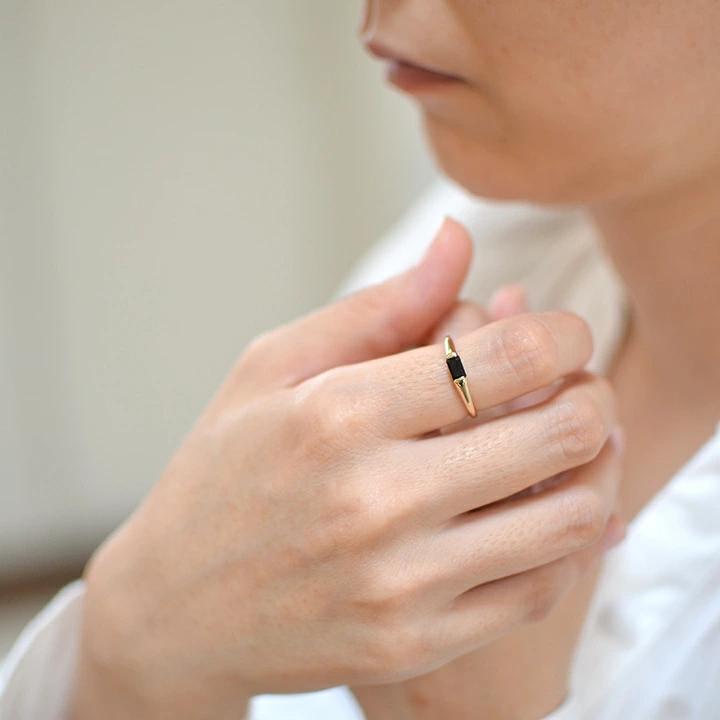 umu -アム- FINE JEWELRY STUIDIOK10 オニキス リング 「cheto」rg1286_i2.jpg