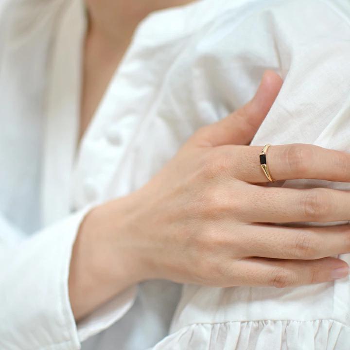 umu -アム- FINE JEWELRY STUIDIOK10 オニキス リング 「cheto」rg1286_i3.jpg