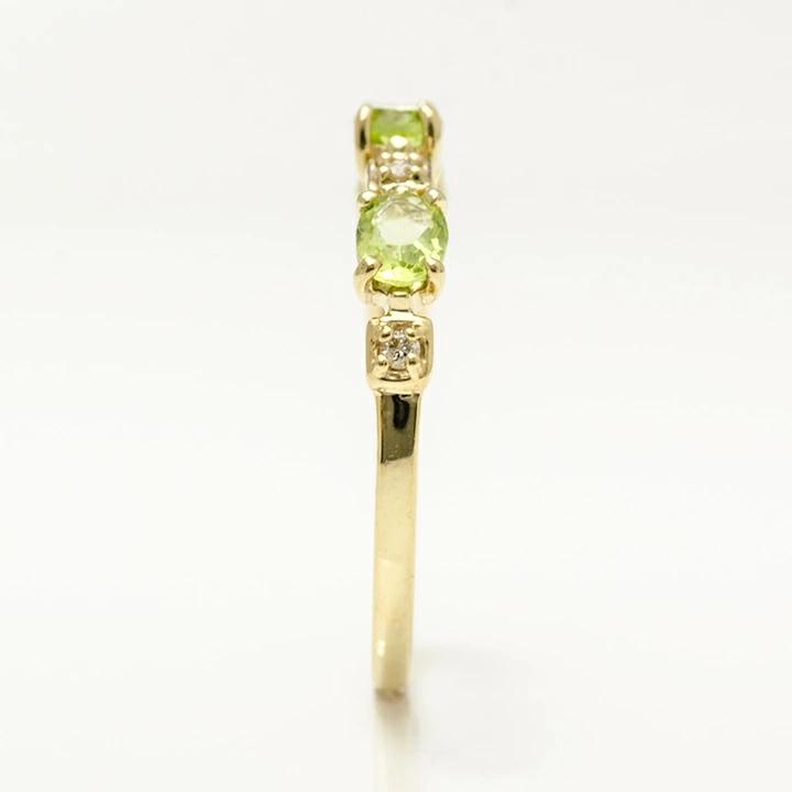 umu -アム- FINE JEWELRY STUIDIOペリドット ダイヤモンド リング 「purezza」rg1287_y.jpg