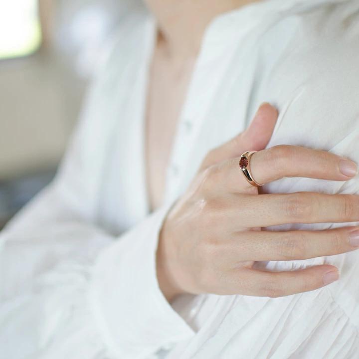 umu -アム- FINE JEWELRY STUIDIOK10 ピンクトルマリン リング 「aerino」rg1288_i3.jpg