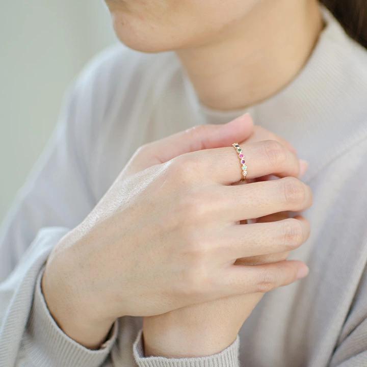 umu -アム- FINE JEWELRY STUIDIOK18 ディアレスト リング 「ponte」rg1289_i2.jpg