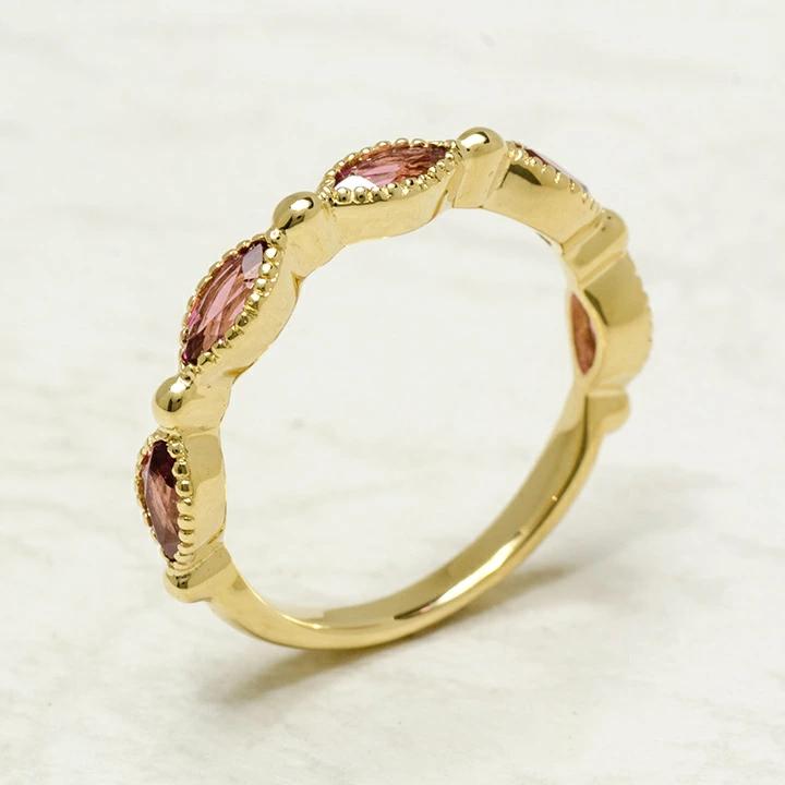 umu -アム- FINE JEWELRY STUIDIOマーキス ピンクトルマリン リングrg1290_kanban2.jpg