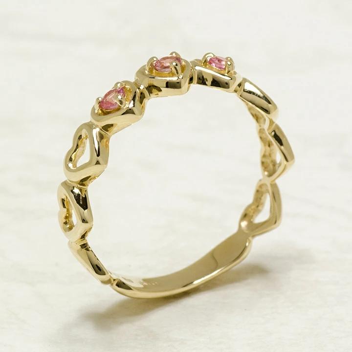 umu -アム- FINE JEWELRY STUIDIOピンクトルマリン ハート リングrg1295_kanban2.jpg